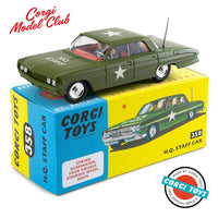 Corgi Model Club 358 - Oldsmobile 88 H Q Staff Car with 4 Figures