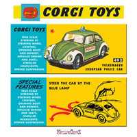 Corgi Model Club 492 - Volkswagen European Police Car with Roof Steering