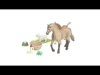 Schleich Horse Club 42432 Sarah's Baby Animal Care with Quarter Horse Mare and Foal