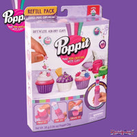Poppit Soft 'n' Lite Air-Dry Clay Refill Pack - Poppit Mini Cupcakes