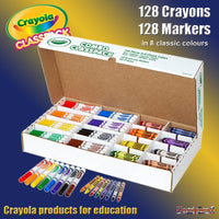 Crayola Class Pack 256 Washable Markers and Crayons Combo