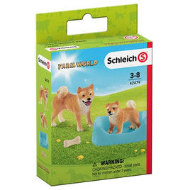 Schleich Farm World Shiba Inu Mother and Puppy 42479