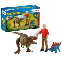 Schleich Dinosaur World Tyrannosaurus Rex Attack with 2 Dinosaurs 41465