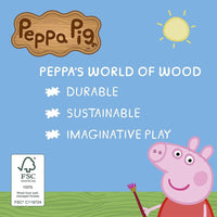 Peppa Pig Wooden School Bus Shape Sorter