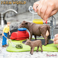 Schleich Farm World 42529 Happy Cow Wash with Water Feature