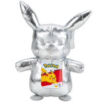 Pokemon 25th Celebration 8in Silver Pikachu Plush