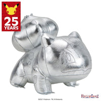 Pokemon 25th Celebration 8in Silver Bulbasaur Plush