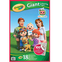 Crayola CoComelon Giant Colouring Pages with Stickers