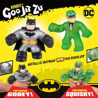 Heroes of Goo Jit Zu DC Versus Pack - Super Gooey Metallic Batman vs Super Squishy Riddler