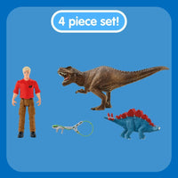 Schleich Dinosaur World Tyrannosaurus Rex Attack with 2 Dinosaurs 41465