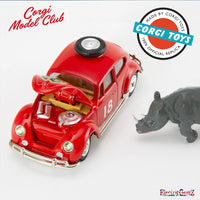 Corgi Model Club 256 - VW Beetle 1200 in East African Safari Trim with Rhinoceros