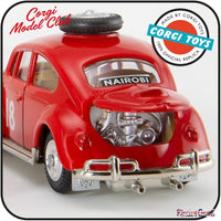 Corgi Model Club 256 - VW Beetle 1200 in East African Safari Trim with Rhinoceros