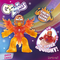 GooZonians Hero Pack - Super-Squishy Queen Ember with Flame Charm