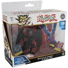 Yu-Gi-Oh! 3.75in Action Figures 2-Pack - Red-Eyes Black Dragon & Harpie Lady