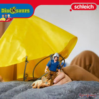 Schleich Dinosaurs 41471 Parachute Rescue with Ranger Maxx Colby and Mini Triceratops