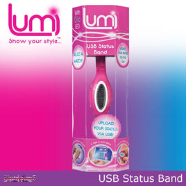 Lumi USB Status Band Watch - Pink