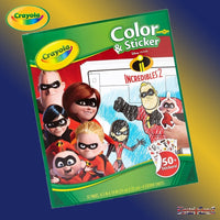 Crayola 32-Page Incredibles 2 Colouring Book with Stickers