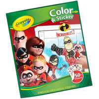 Crayola 32-Page Incredibles 2 Colouring Book with Stickers
