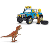 Schleich Dinosaurs Off-Road Vehicle with Dino Outpost and Giganotosaurus 41464