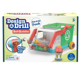 Design & Drill Bolt Buddies Pick-It-Up-Truck with Working Power Drill