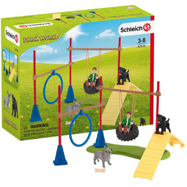 Schleich Farm World Puppy Agility Training Set 42536