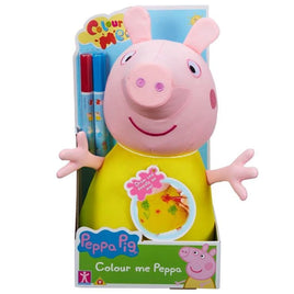 Peppa Pig Colour Me Peppa 30cm Soft Toy