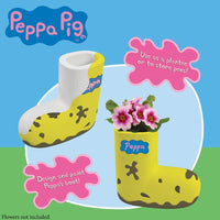 Peppa Pig Paint-Up 22cm Ceramic Boot Planter