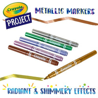 Crayola Metallic Markers - 6 Colours