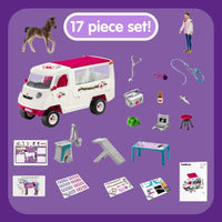Schleich Horse Club Mobile Vet with Hanoverian Foal 42370