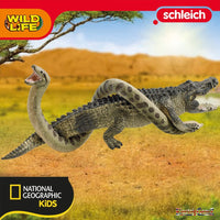 Schleich Wild Life 42625 Danger in the Swamp with Flexible Anaconda and Alligator (National Geographic Kids)