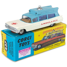 Corgi Model Club 437 - Superior Ambulance on Cadillac Chassis