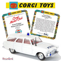 Corgi Model Club 419 Ford Zephyr Motorway Patrol Police Car